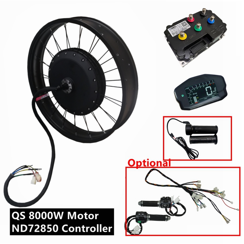 Qs273 Hub Motor 8000W 72V - NBpower/QS273 V3 ชุดมอเตอร์จักรยานไฟฟ้า 72v 8000W สำหรับจักรยานล้อโต
