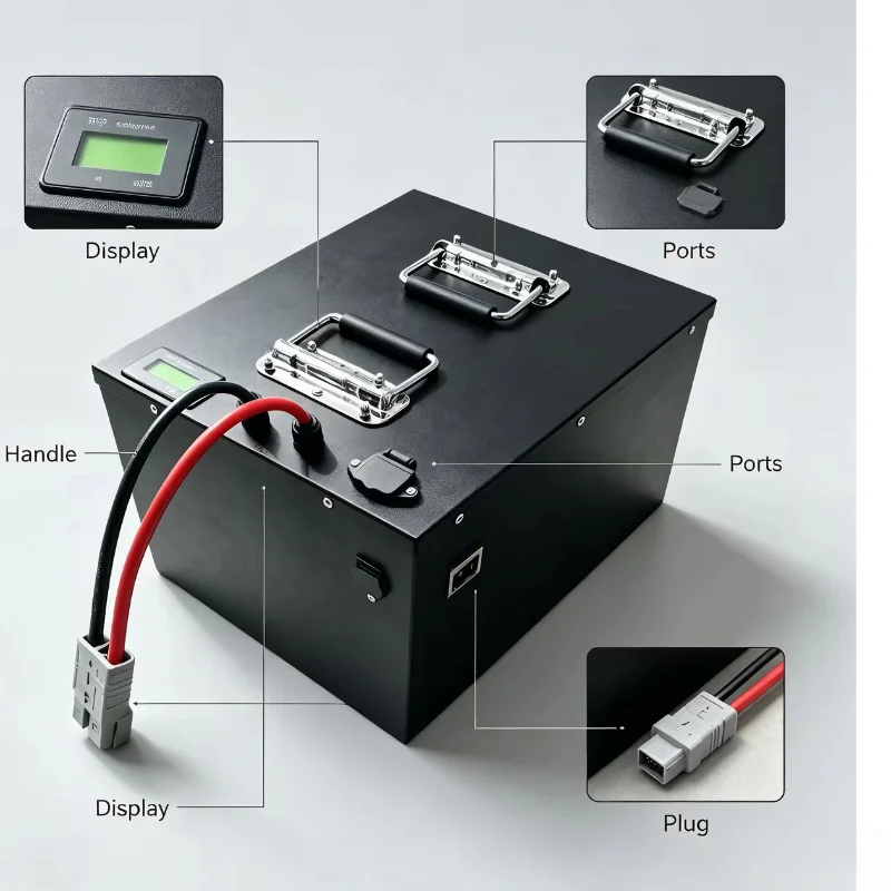 แบตเตอรี่ลิเธียมไอออนฟอสเฟต 24 - 72V 60Ah Lifepo4 Battery Pack บทวิจารณ์และราคา